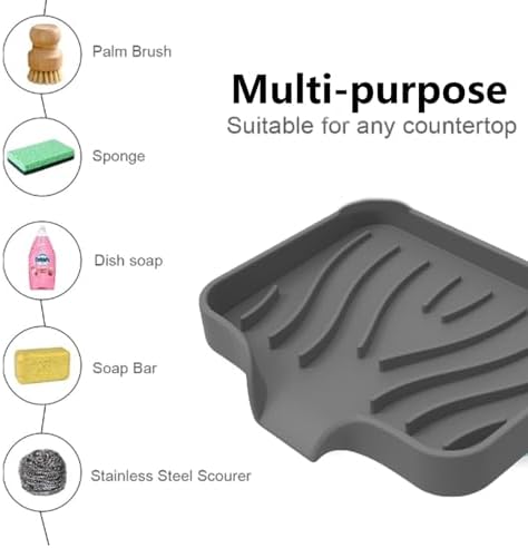 Silicone Soap Holder for Bathroom Kitchen and Tub