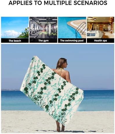 Sage Green Linen Bath Towel Set of 3 by Smile Sunflower