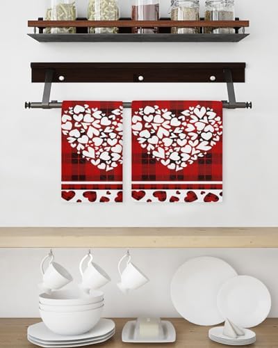Falaniique Buffalo Red Waffle Towel Set of 3