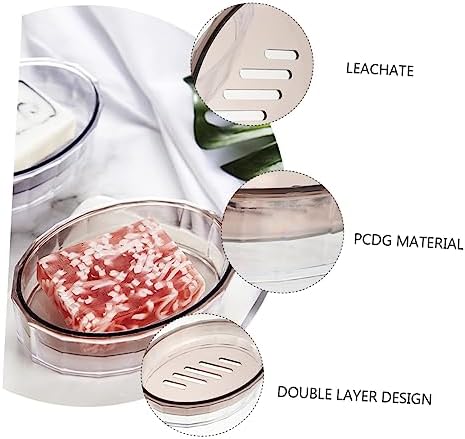 Mobestech 1Pc Creative Soap Draining Dish with Style for Bathroom Storage