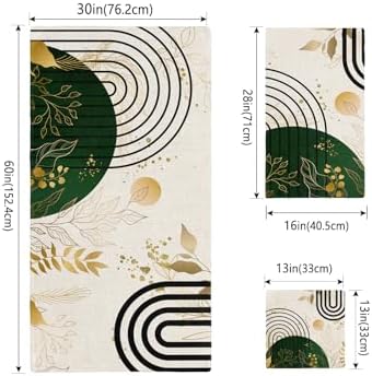 Smile Sunflower 3-Piece Towel Set - Boho Beige Linen