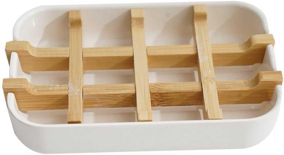 Teensery Bamboo Soap Dish with Detachable Insert