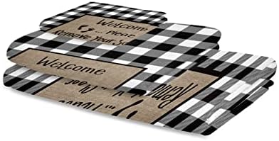 Funny Word Linen Texture Towel Set for Bathroom