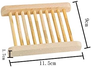 2 Pieces Wooden Soap Holder for Bathroom and Kitchen