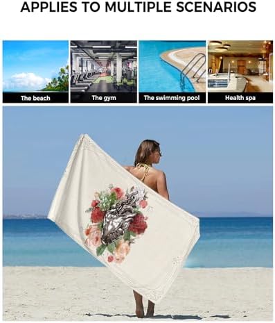 Smile Sunflower 3 Pcs Bath Towel Set - Soft Floral Linen Design