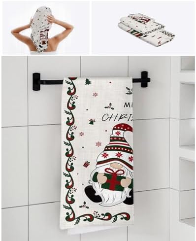 Smile Sunflower Christmas Towel Set of 3 1