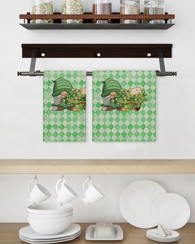 Falaniique Retro Checkered Waffle Towel Set of 4