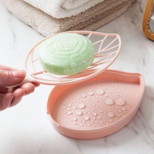 Leadigol Drain Soap Dish 3PCS Leaf Shape Holder