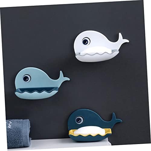 Amosfun Whale Soap Dish Wall-Mounted Holder
