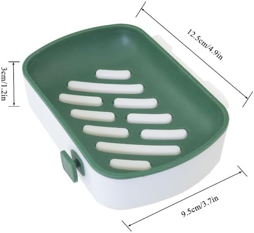 Double Drain Soap Holder with Hook 125x95x3cm