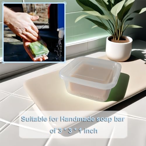 Vonpri Clear Square Soap Holder for Dr Squatch