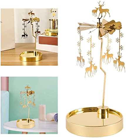 Yalych Rotating Candle Holder with Deer Design