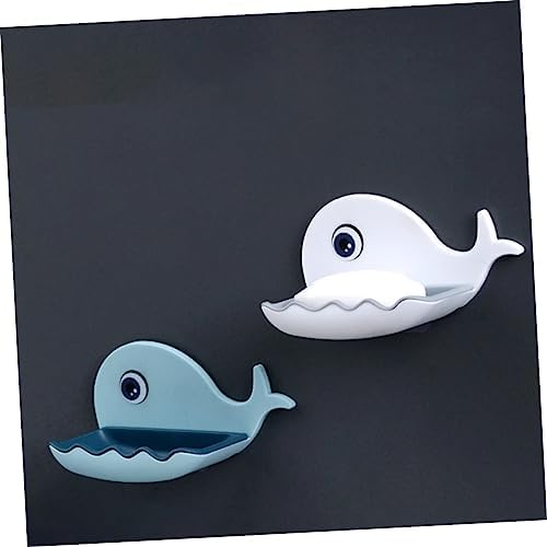 Amosfun Whale Soap Dish Wall-Mounted Holder