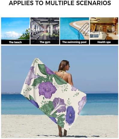 Smile Sunflower Bath Towels Set of 3 with Morning Glory Design