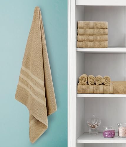 COTTON CRAFT Popcorn Towel Set - 10 Piece Luxury Bath Towels