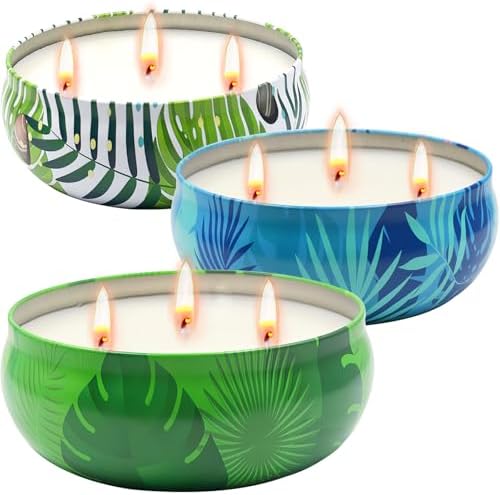 Collabell Citronella Candles Outdoor 3 Wick Large