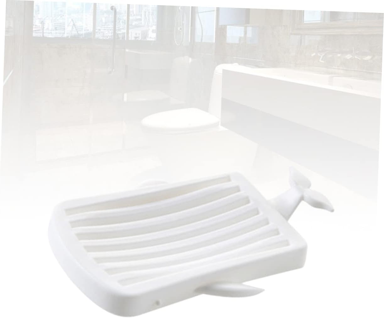 Yardwe Leaf Shape Soap Holder for Bathroom