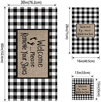 Funny Word Linen Texture Towel Set for Bathroom