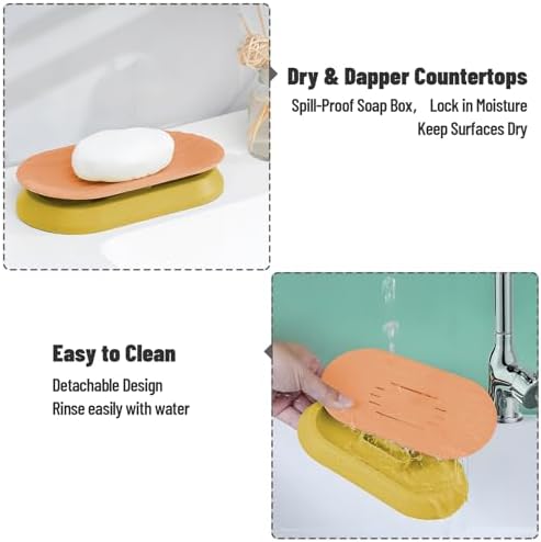 Stylish Floating Soap Holder with Double Drainage 1