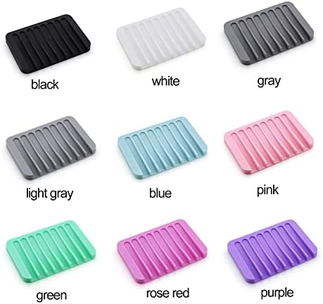 2Pcs Premium Silicone Soap Holder with Waterfall Design