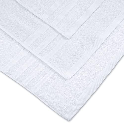 Wealuxe 12 Piece White Bath Towel Set