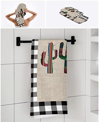 Chees D Zone Retro Stripe Linen Bath Towel Set