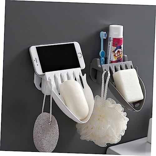 ABOOFAN Wall-Mounted Self Draining Soap Dish Holder