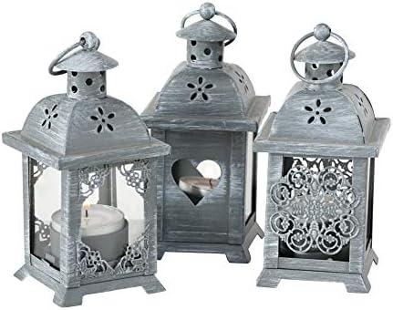 WHW French Country Style Candle Lanterns Set of 3