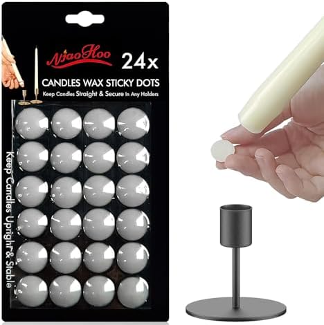 NJAO HOO Taper Candle Adhesive Dots 24 Dots