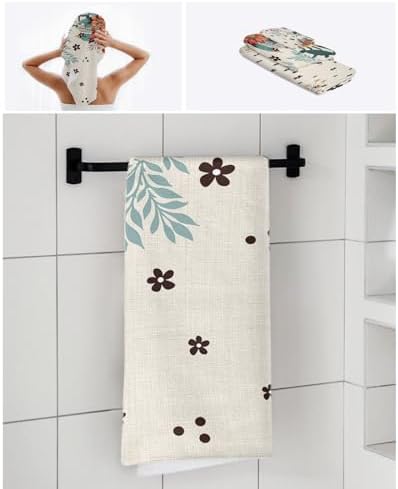 Smile Sunflower 3 Pcs Linen Bath Towels Set