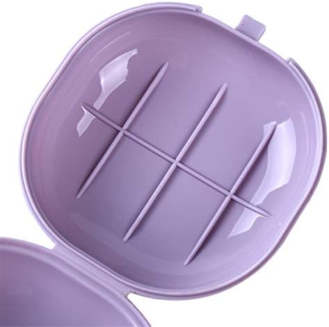 Winwinfly Purple Soap Holder Container Waterproof Portable Non-Slip