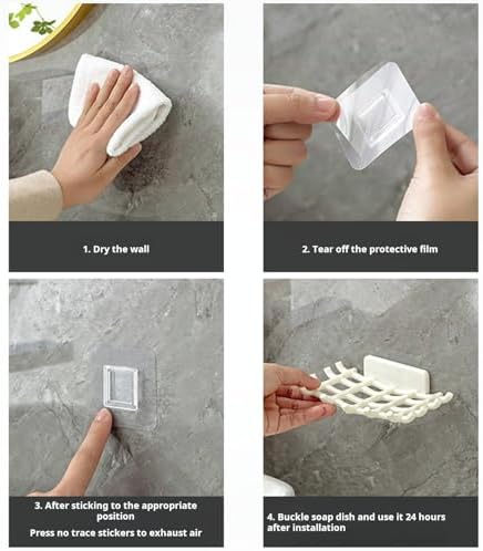 Loyliawa Soap Dish with Hooks and Drainage