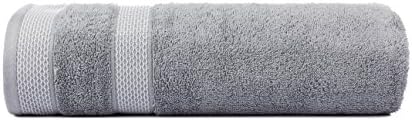 CASA COPENHAGEN Solitaire Grey Violet Bath Towel Set of 2
