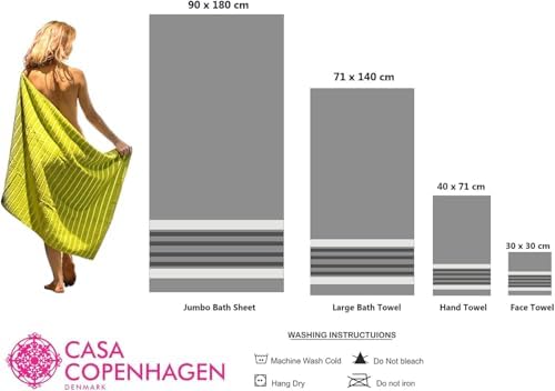 CASA COPENHAGEN He She Towel Set 6 Pieces
