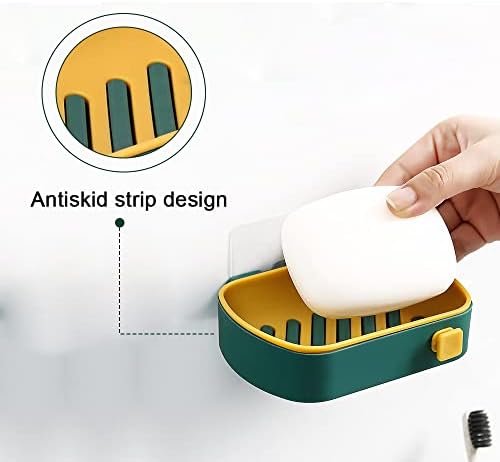 Self Adhesive Soap Dish Holder for Bathroom and Kitchen