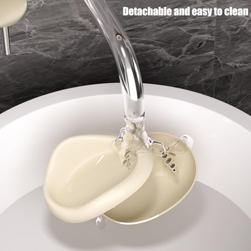 No-Hole Suction Cup Soap Dish for Shower Wall Mount