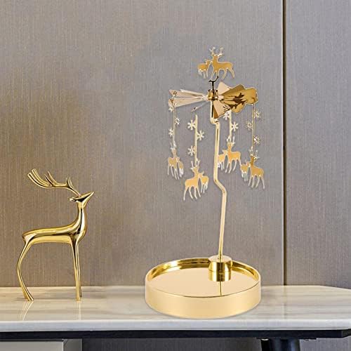 Yalych Rotating Candle Holder with Deer Design