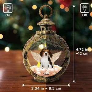 Personalized Pet Memorial Candlelight Lantern Ornament