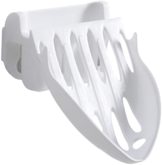 Luxshiny Wall-Mounted Soap Holder with Toothbrush Space