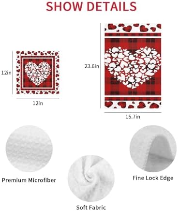Falaniique Buffalo Red Waffle Towel Set of 3