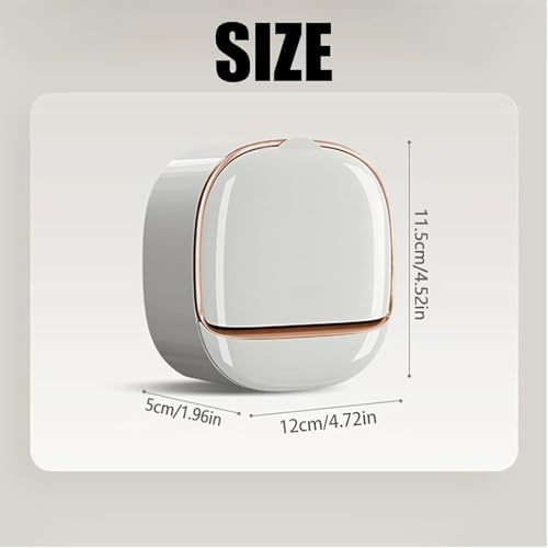 Luxury Soap Holder with Flip Lid and Drain Tray 1