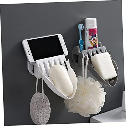 COOLHIYA Wall-Mounted Soap Dish Holder with Draining Holes