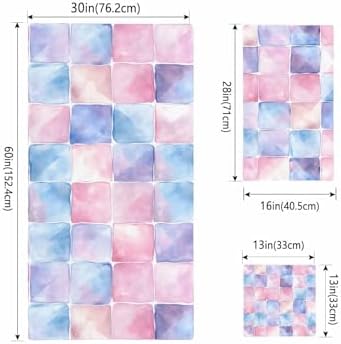 Shine-Home Geometric Plaid Towel Set 3PCS
