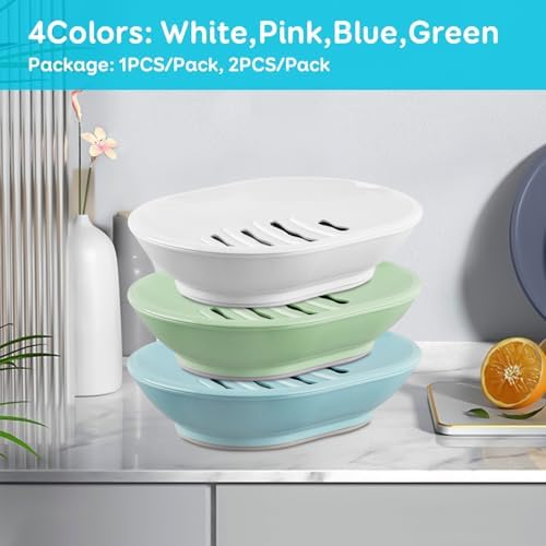 Cokolila Soap Dish with Drain Durable and Elegant