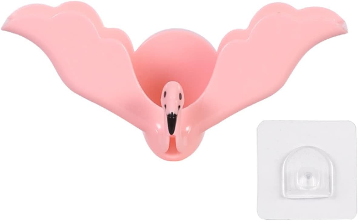 Flamingo Soap Dish Wall Mounted Holder for Home Kitchen Bathroom