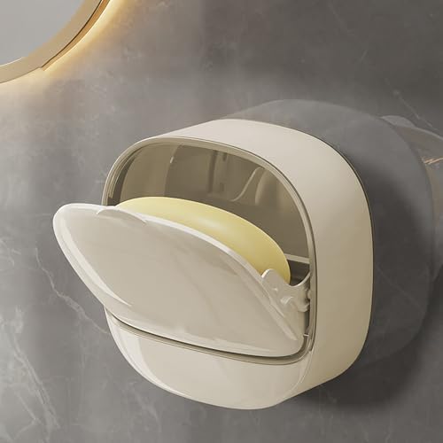 Yiwula Waterproof Soap Dish with Flip Lid