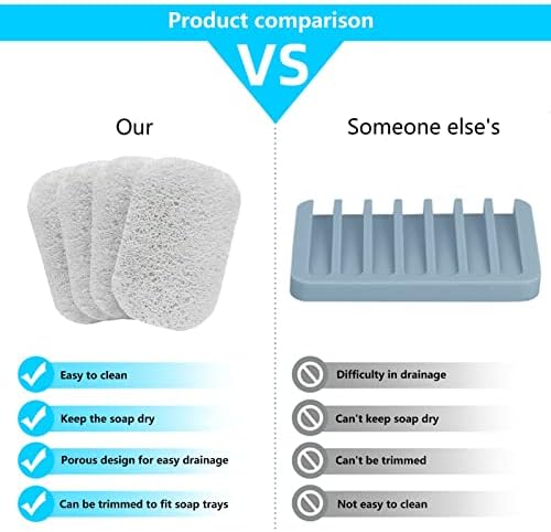 4PCS Bar Soap Saver Holder for Shower and Kitchen 1