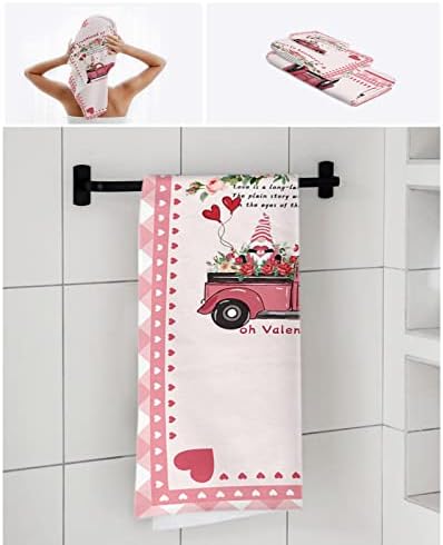 Shine-Home Pink Car Load of Love Towel Set 1