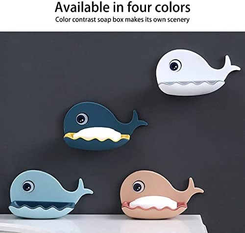 Wall-Mounted Soap Holder with Drainage for Kitchen and Bathroom