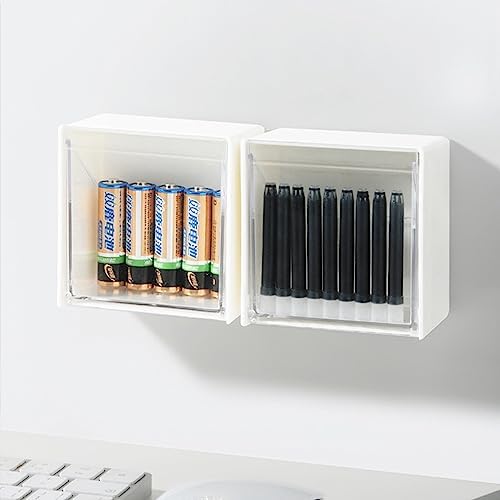 Bathroom Cotton Ball Holder with Transparent Window